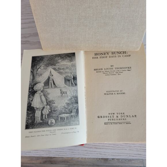 2 Vintage Honey Bunch Books  First Summer on the Island, Days in Camp - Picture 6 of 8